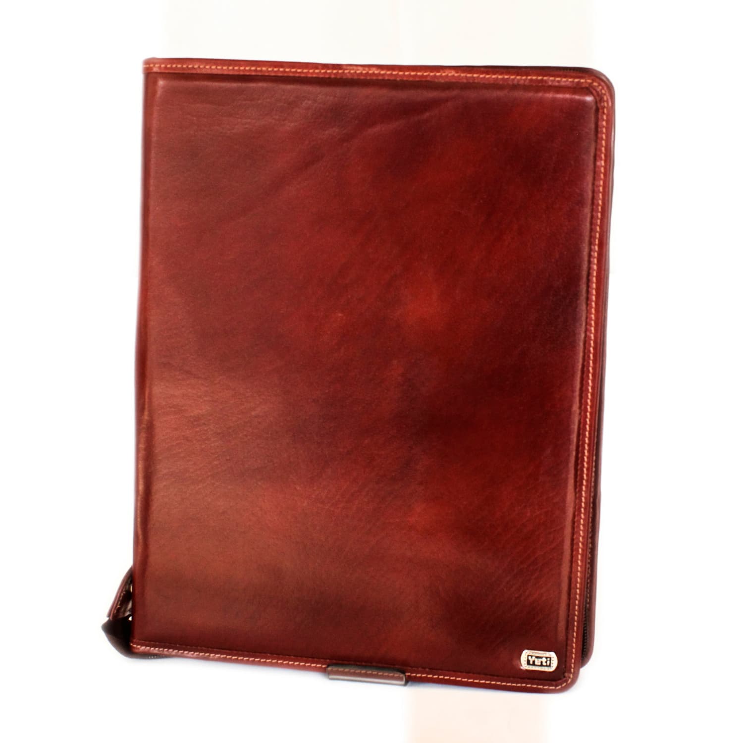 Classic Tan Leather Document Portfolio view 1