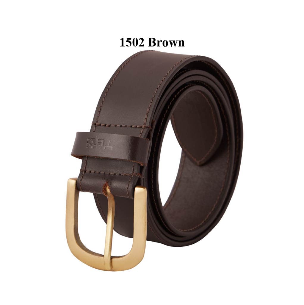 Classic Brown Leather Casual Belt