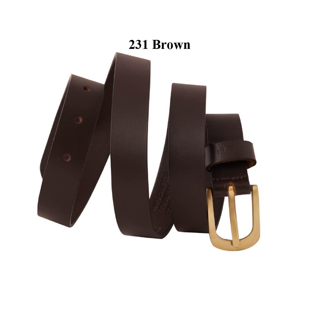 Classic Brown Leather Men's Formal Belt