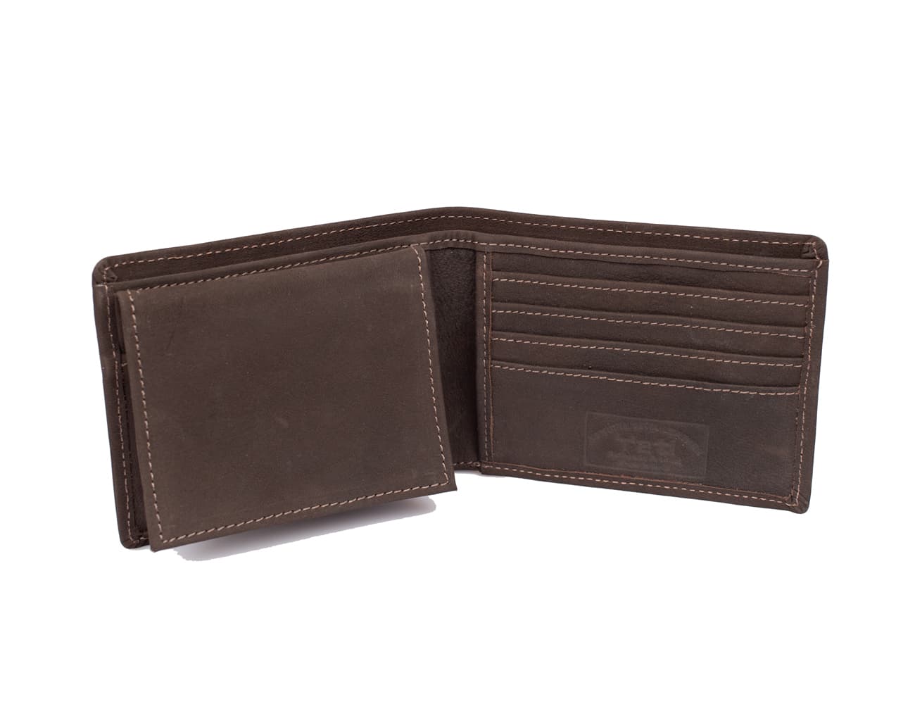 Classic Leather Bifold Wallet with ID Window view 2