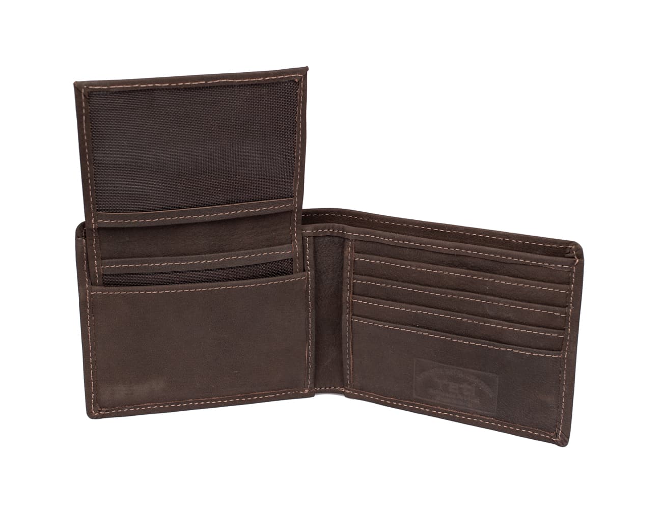Classic Leather Bifold Wallet with ID Window view 3
