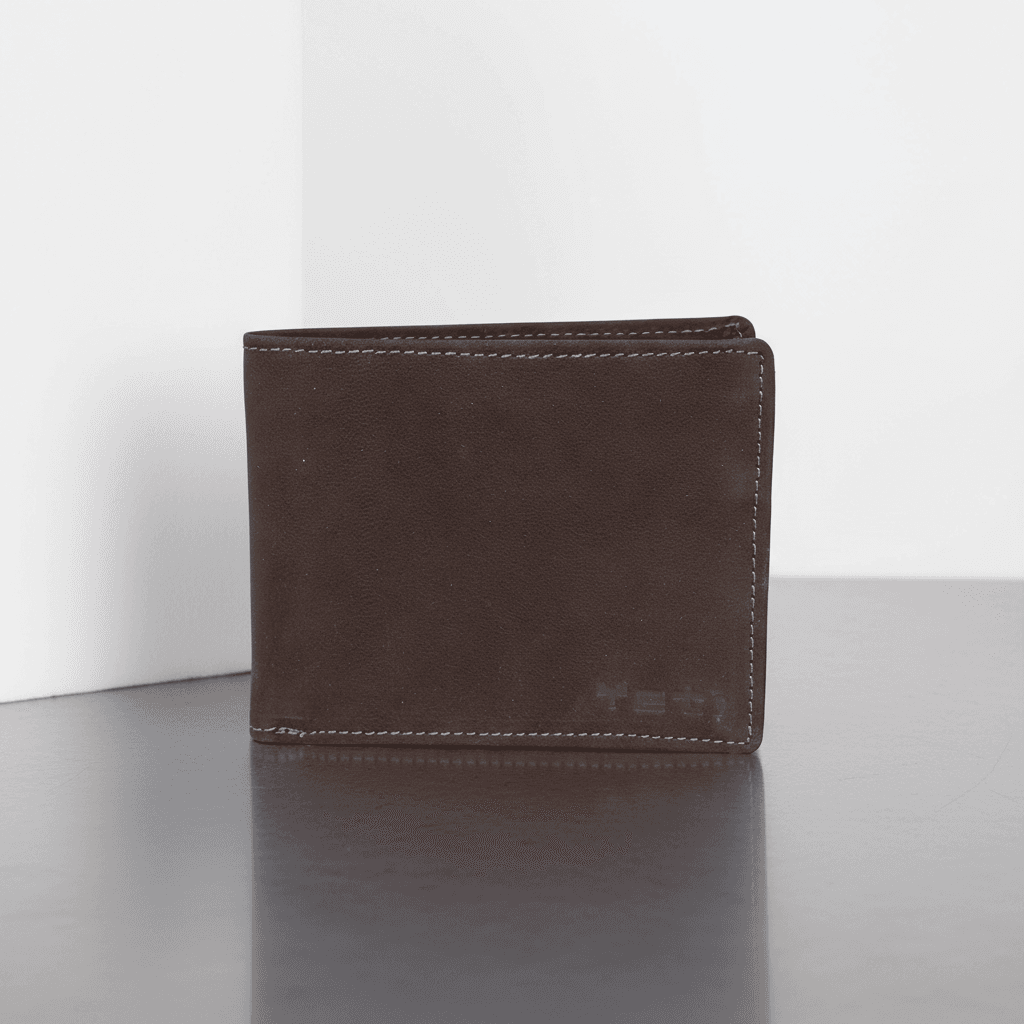 Classic Leather Bifold Wallet with ID Window