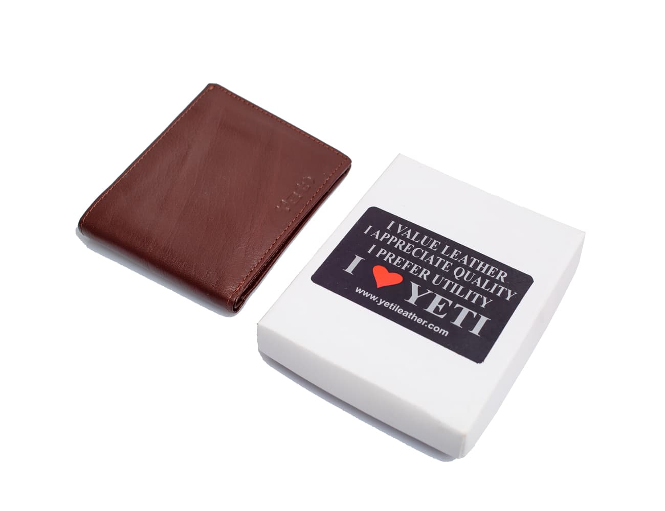 Classic Brown Slim Leather Bifold Wallet view 1