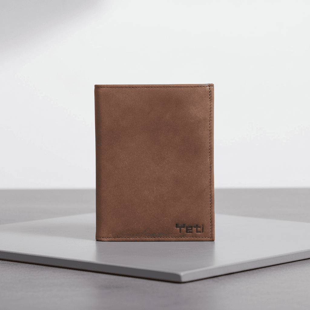 Classic Brown Leather Travel Wallet