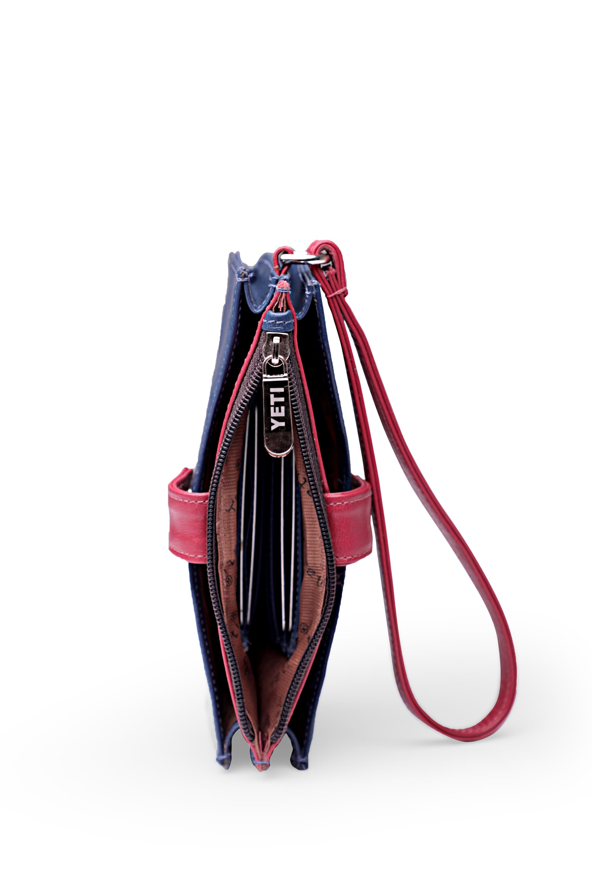 Dual-Tone Leather Wristlet Wallet view 2