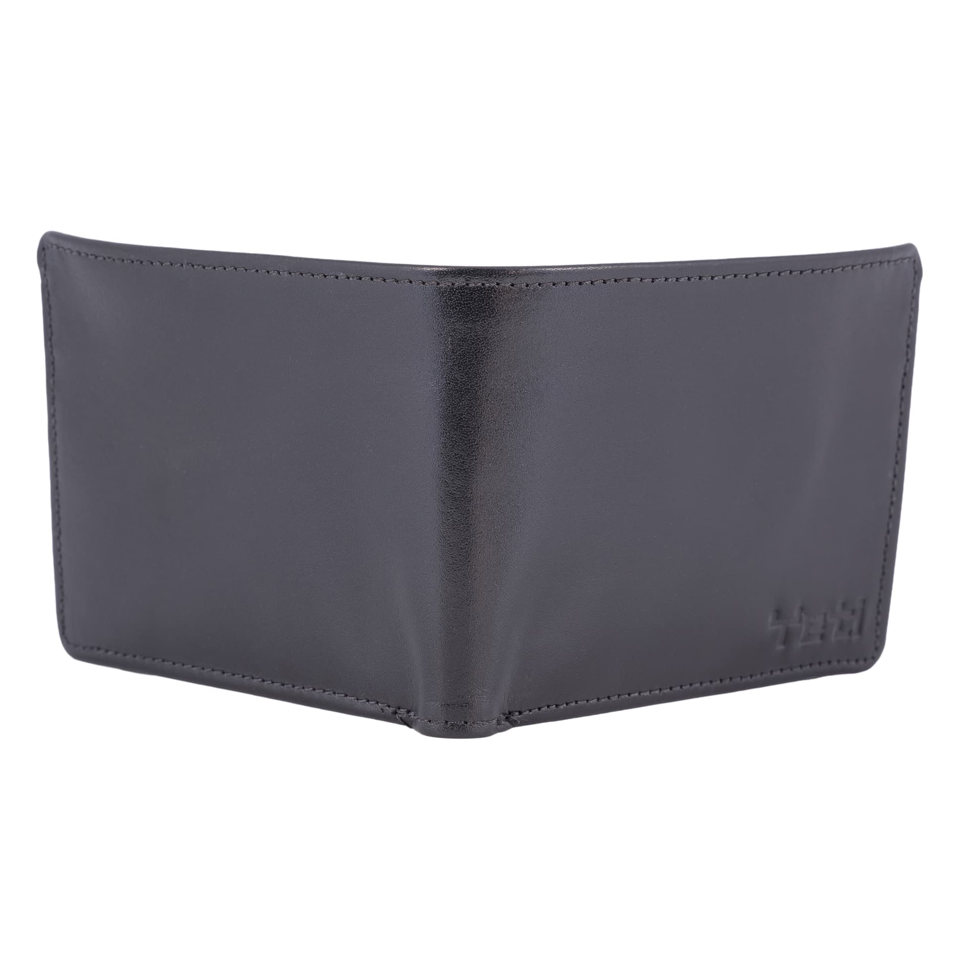 Premium Black Leather Bifold Wallet view 2