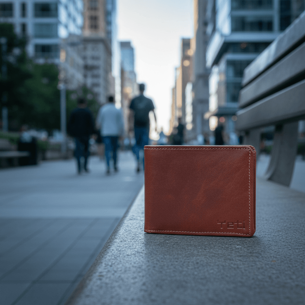Classic Tan Leather Bifold Wallet