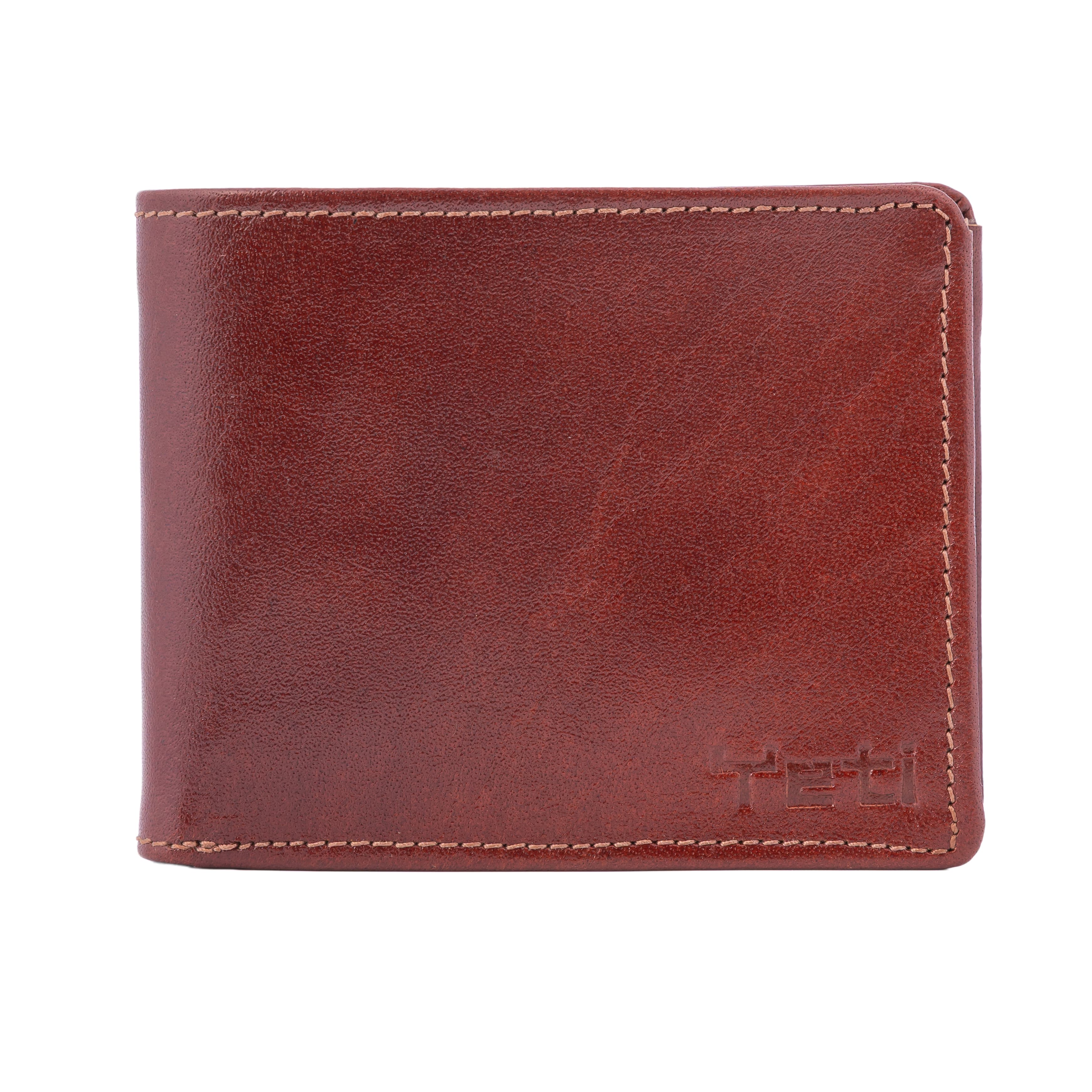 Classic Tan Leather Bifold Wallet