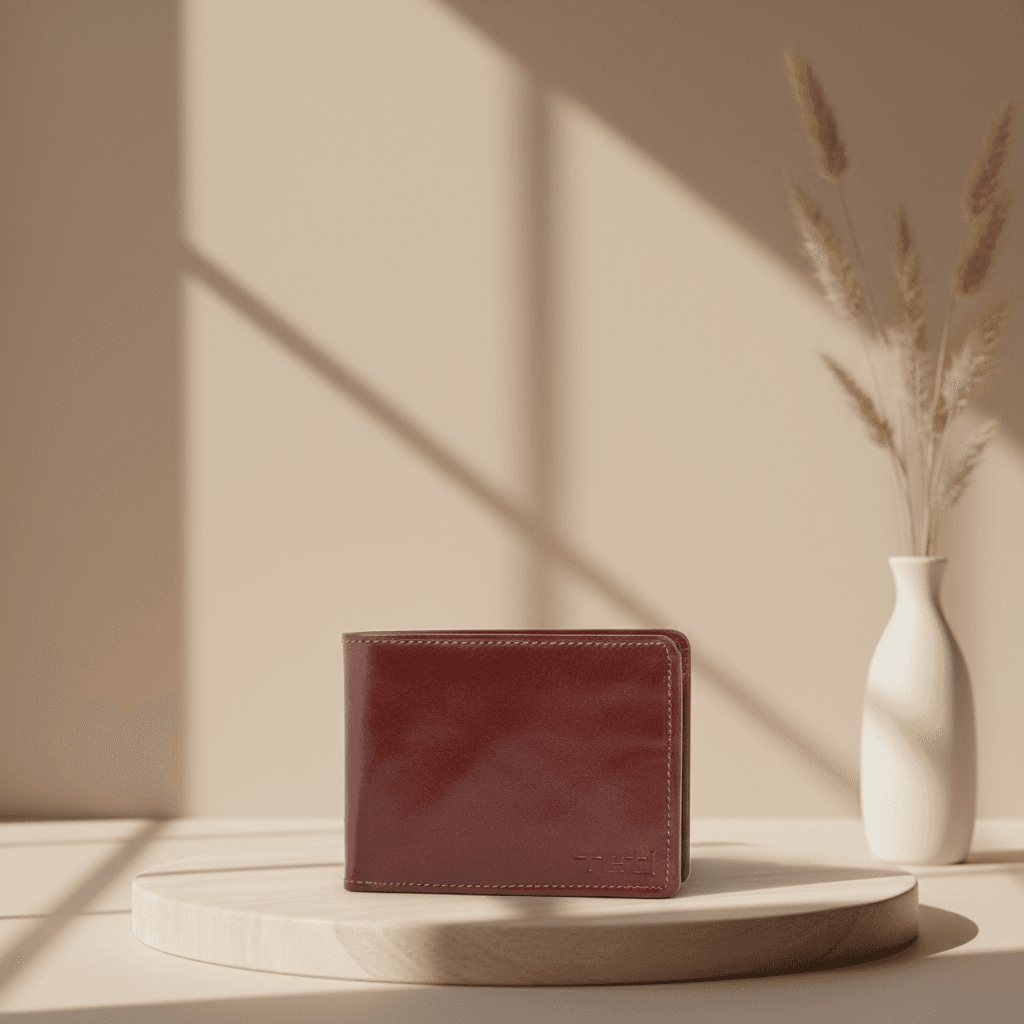 Oxblood Leather Bifold Wallet